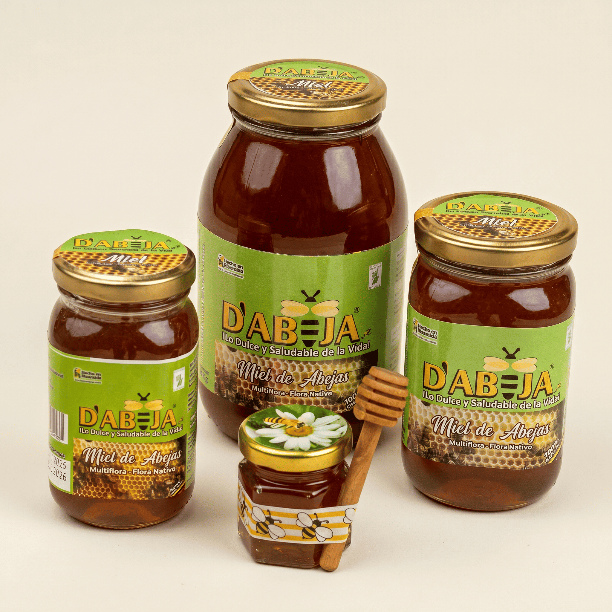 Miel Monofloral envase de vidrio 400, 500 y 1000 (g) - D`Abejaz