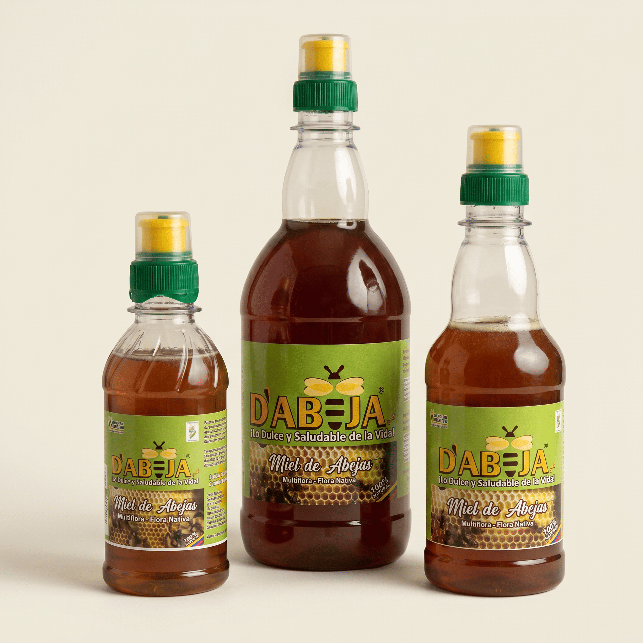 Miel Multifloral envase PET 1000, 500 y 400 (g)- D`Abejaz