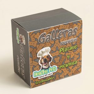 Galletas De Plátano con moringa caja x 30 (unidades) - Healthy Pets