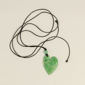 Collar Hilo Multiusos Dije Maxi Hoja Verde Menta - ARLE ALTA BISUTERÍA.