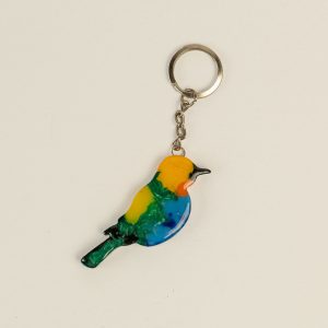 Llavero Colgante Ave Tangara Multicolor 6,5*6 (cm) - ARLE ALTA BISUTERÍA