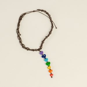Collar Macramé 7 Chakras Corazón - ARLE ALTA BISUTERÍA SOSTENIBLE