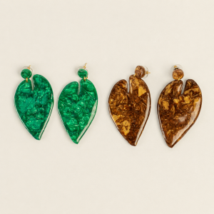 Maxi Aretes Botánica 5*7 (cm) - ARLE ALTA BISUTERÍA SOSTENIBLE