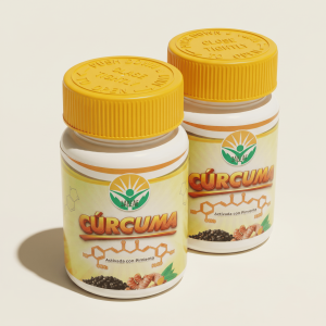 Cúrcuma en cápsula activada con pimienta negra x 60 (cápsulas)- Sabeae