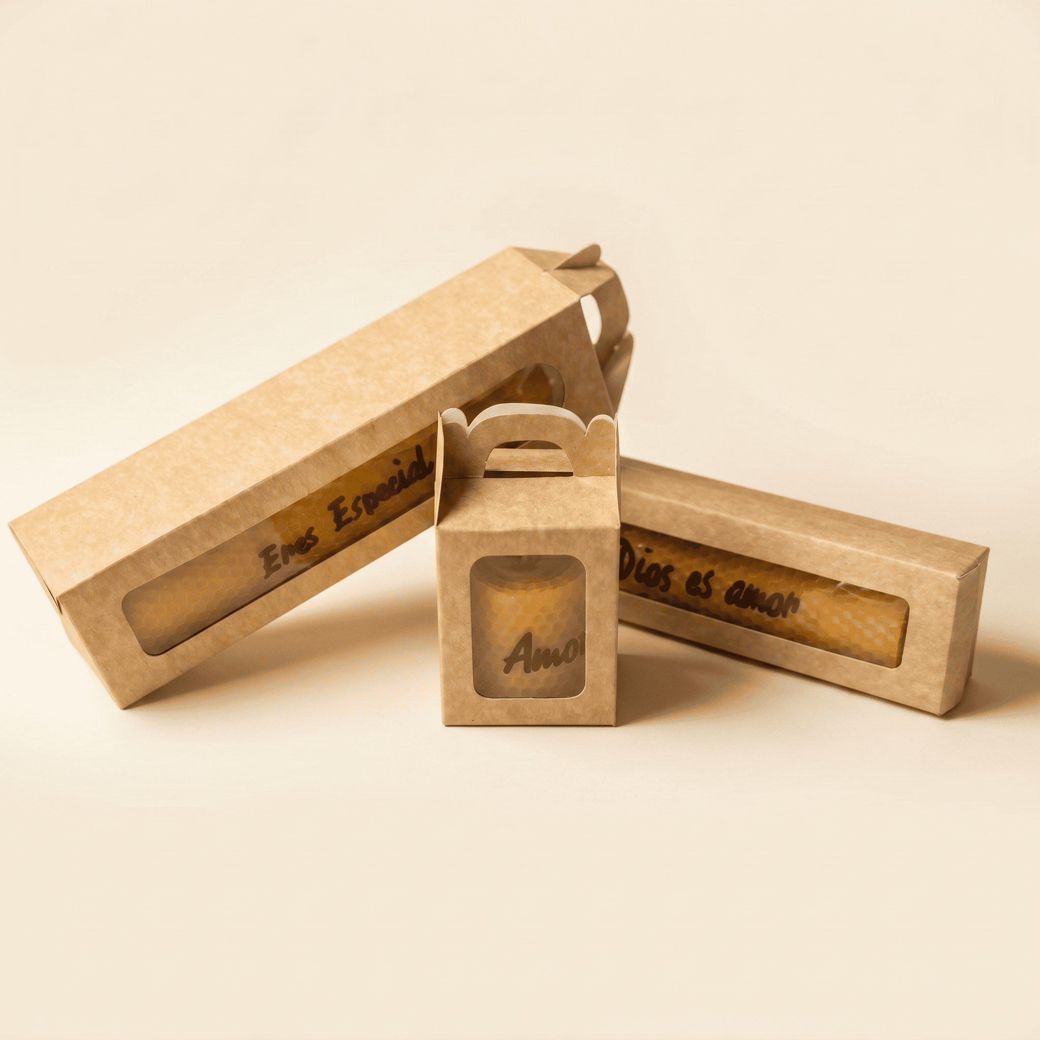 Velas de cera ecol贸gica artesanal x 6 unidades - D`Abejaz