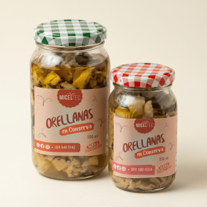 Orellanas en conserva, escabeche x 250 g y 500 g - Miceltec