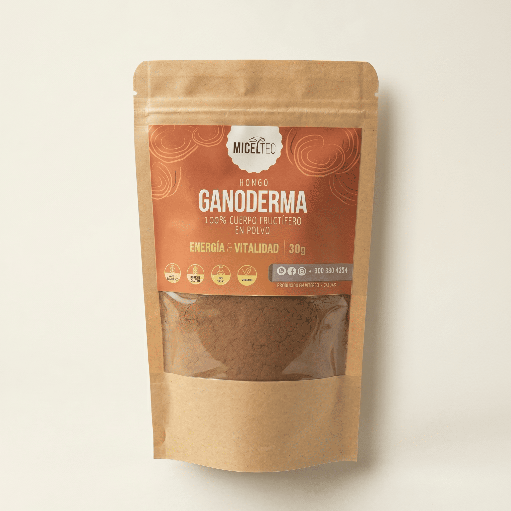 Ganoderma lucidum x 30 g y 120 g en polvo - Miceltec