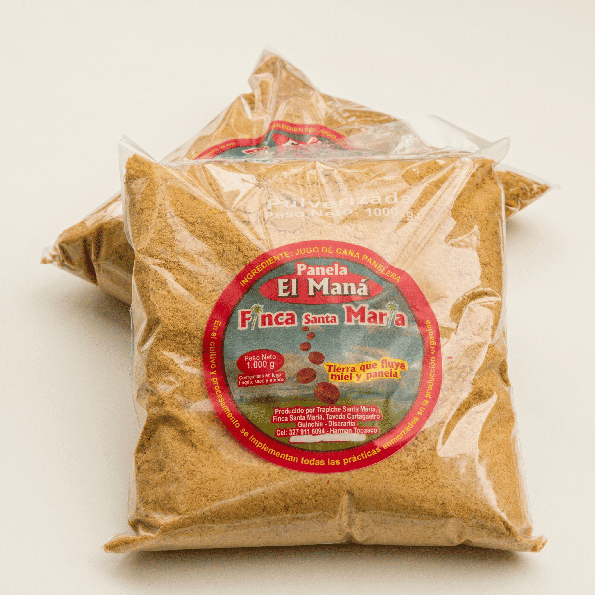 Panela pulverizada x 1 kg – Panela Orgánica El Maná