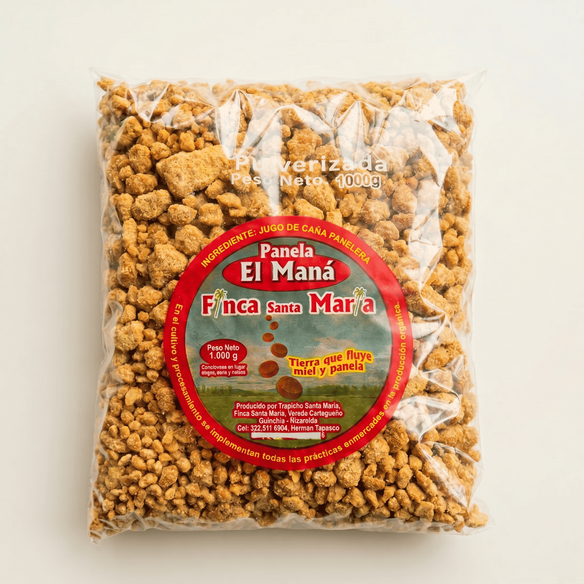 Panela granulada x 1 kg – Panela orgánica El Maná
