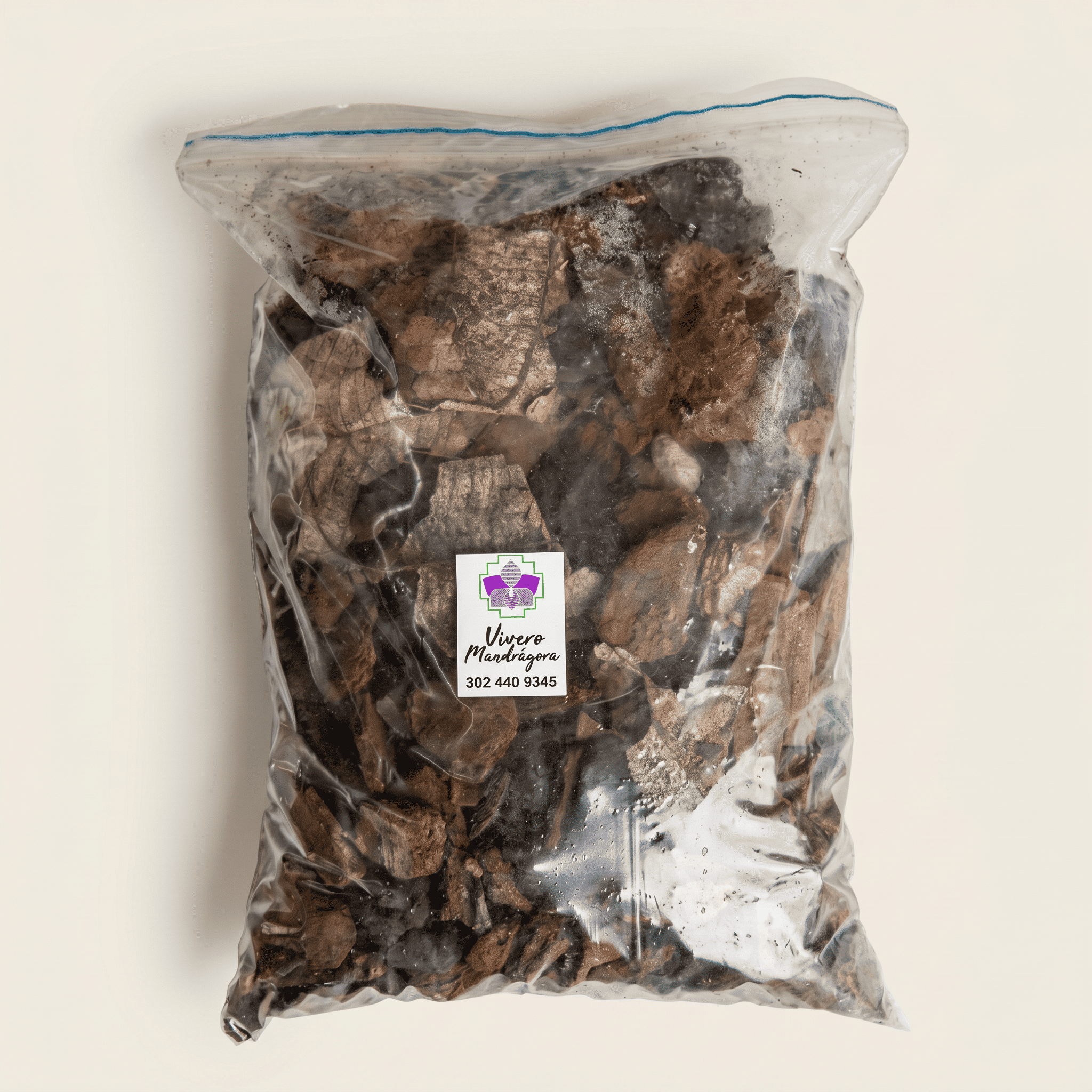 Sustrato para orquideas y anturios en bolsa 1 l- Vivero Mandrágora