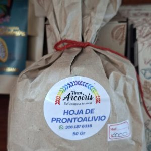 Hojas de prontoalivio x 50 g - Finca Arcoíris (Hortalizas)